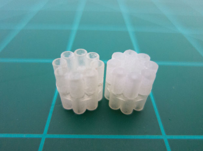 Bussard Dome Assembly - 1:1000 - 04 3d printed Two printed parts in &quot;Frosted Extreme Detail&quot; plastic.