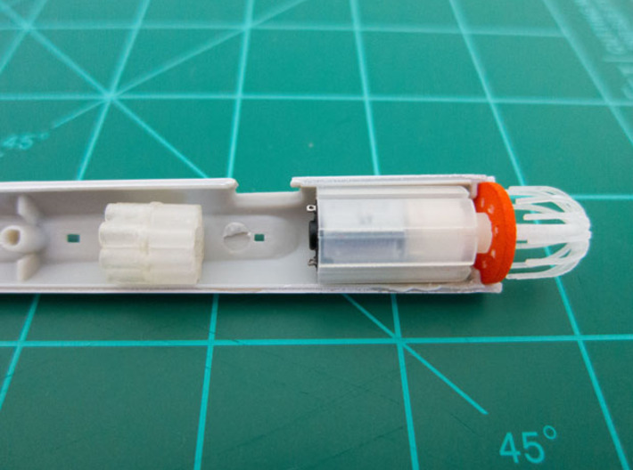Bussard Dome Assembly - 1:1000 - 04 3d printed Printed part in kit nacelle part.