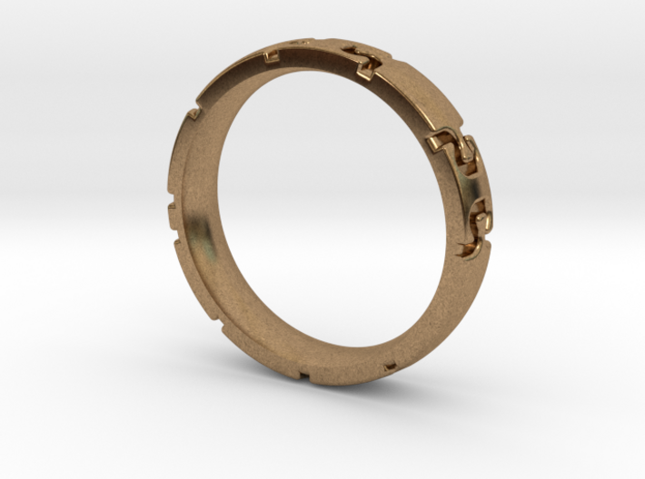 Puzzle connections Ring 3d printed