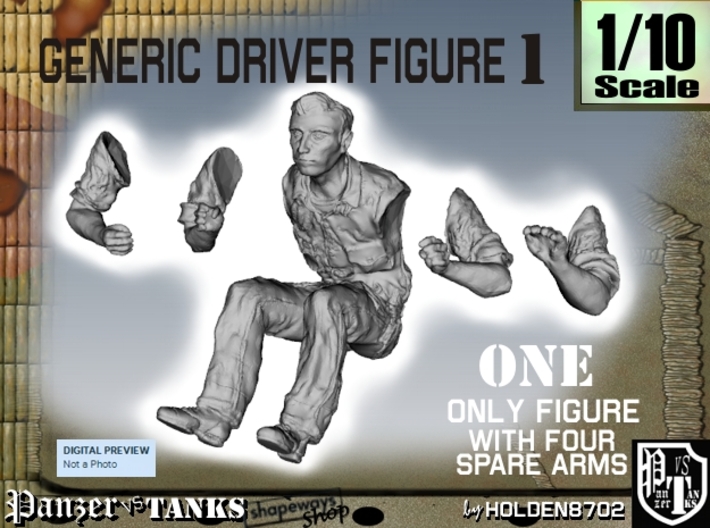 1-10 Generic Driver 01 3d printed