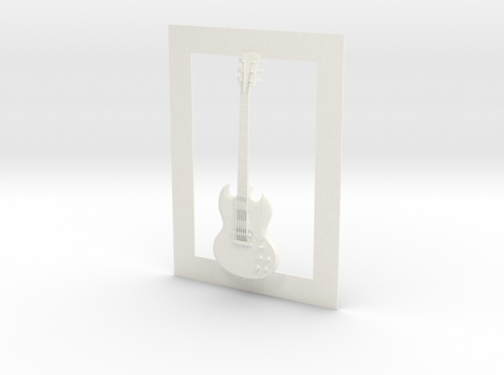 Gibson SG guitar for photo frame 3d printed 
