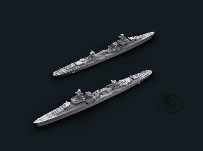 French CL Emile Bertin [1942; pre-US refit] 3d printed Computer software render