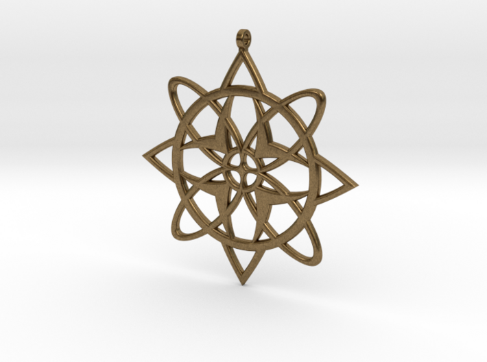 Snowflake Pendant 3d printed