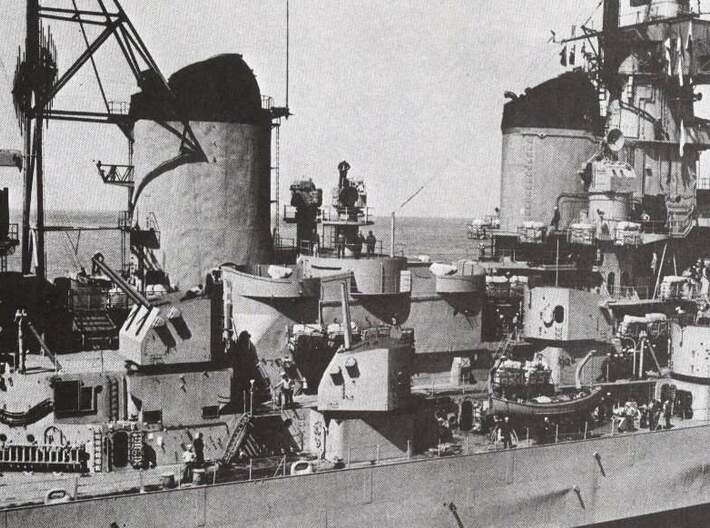 1/200 USS New Jersey & USS Missouri Quadruped Mast 3d printed USS New Jersey BB-62 in 1968