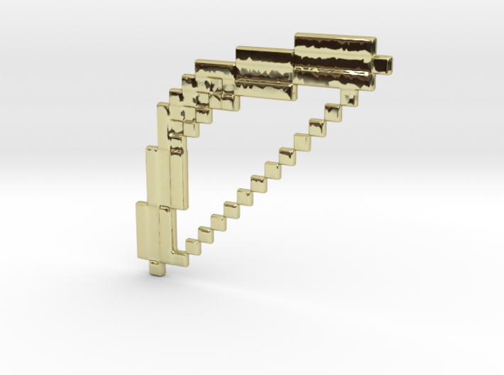Minecraft Bow Keychain 3d printed