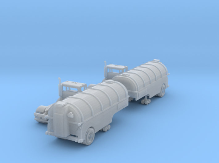 Milk Trucks With Tanker Z Scale 3d printed Two Borden's milk trucks z scale