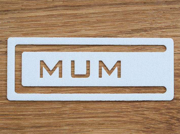 Bookmark Mum 3d printed
