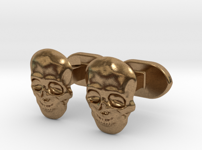 Skull face cufflinks 3d printed