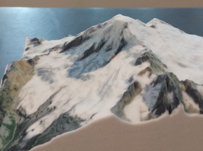 Mt. Baker, Washington, USA, 1:50000 Explorer 3d printed Photo by D. Stockton, 2-time Mt. Baker summit climber