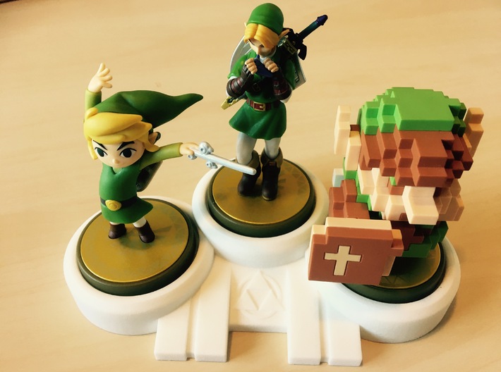 Legend of Zelda themed Amiibo Display Stand  3d printed 