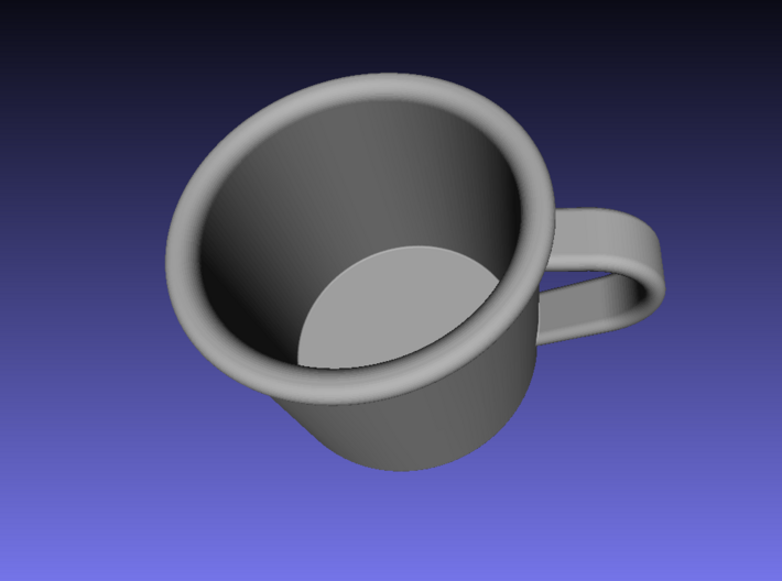 1/6 Scale WWII British Drinking Cup (1) 3d printed 