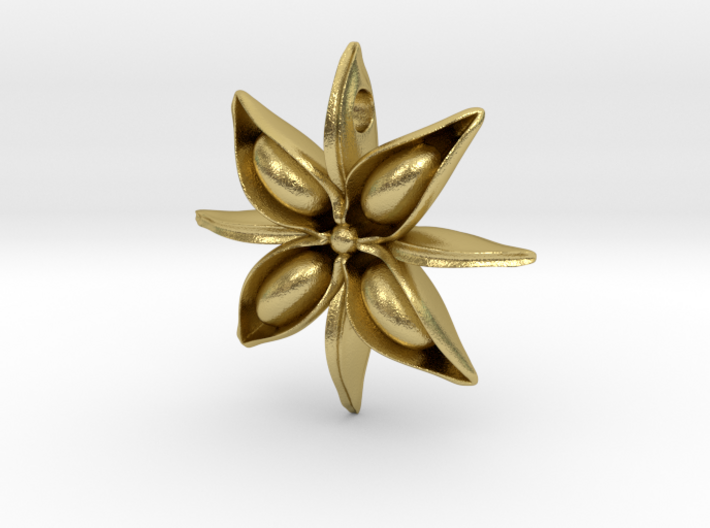 Anise Pendant 3d printed