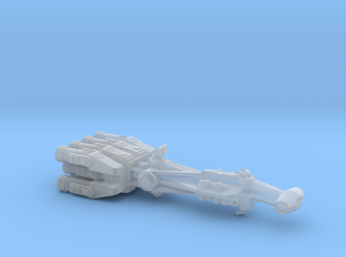 Rebellious Spaceship, 1:4000 3d printed