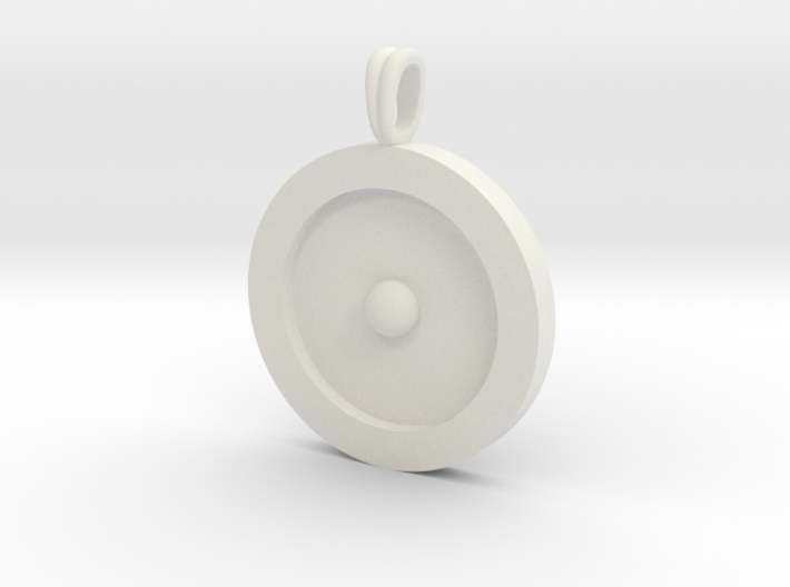 Circumpunct Dot Circle symbolic Jewelry Pendant 3d printed