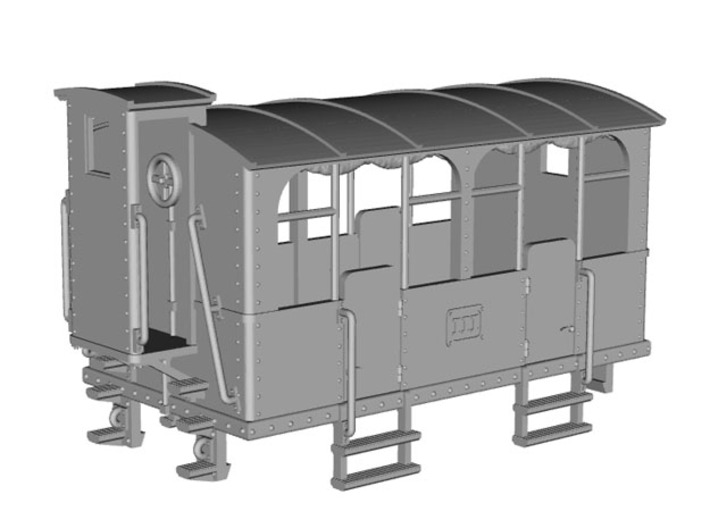 HOe-wagon04 - Crate of passenger wagon N°2 3d printed