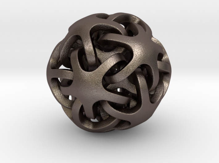 Interlocking Ball based on Dodecahedron 3d printed