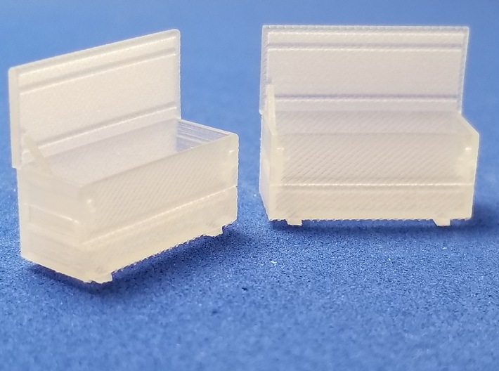Rigid 60 R Open 2 Pack 1-87 HO Scale 3d printed