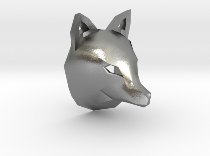Low Poly Fox Pendant 3d printed