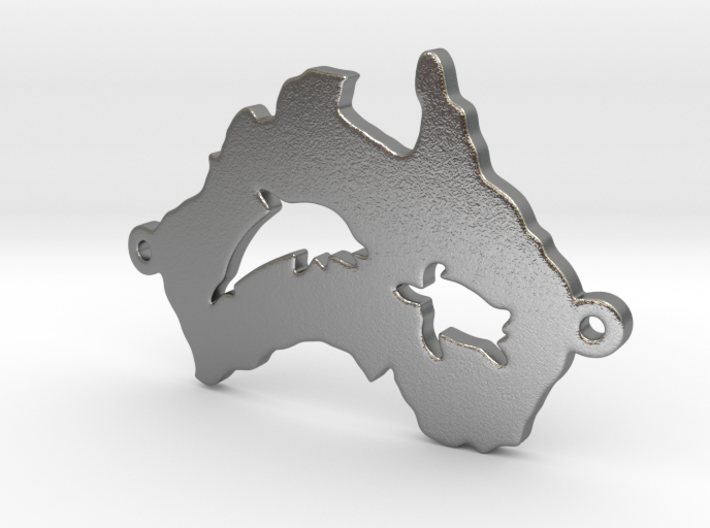 Australia charm curved 3d printed
