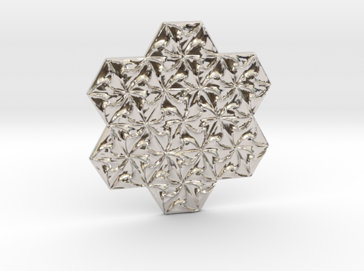 Hexagonal Spirals - Large Miniature 3d printed