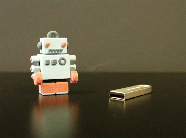 Color Robot USB Pen Drive  3d printed here we are...
