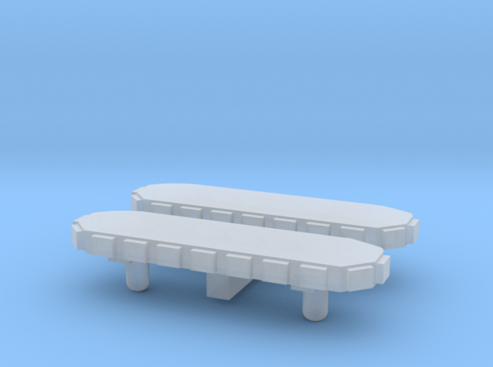 Light Bar - Round Back 1-87 HO Scale (2 Pack) 3d printed