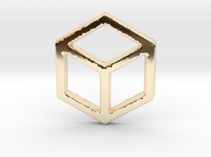 2d Cube 3d printed
