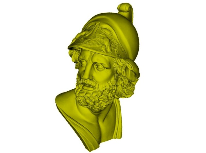 1/9 scale Menelaus king of Sparta bust 3d printed