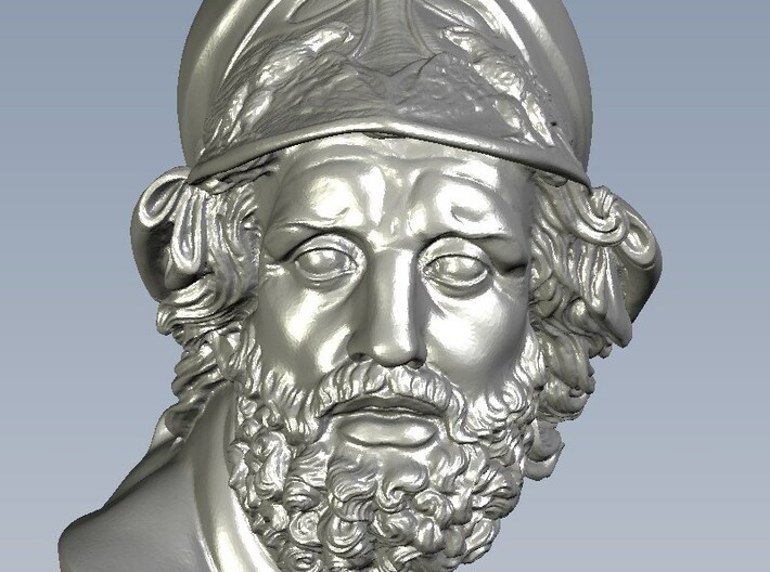 1/9 scale Menelaus king of Sparta bust 3d printed 