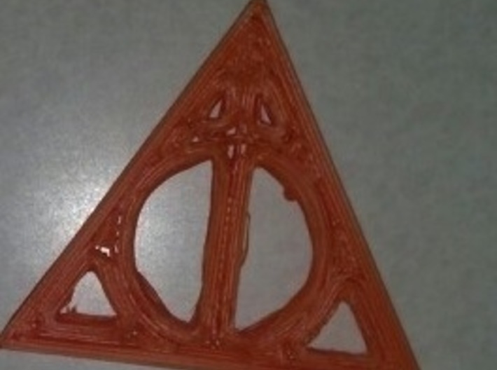 Deathly Hallows Symbol 3d printed Print from a MakerBot