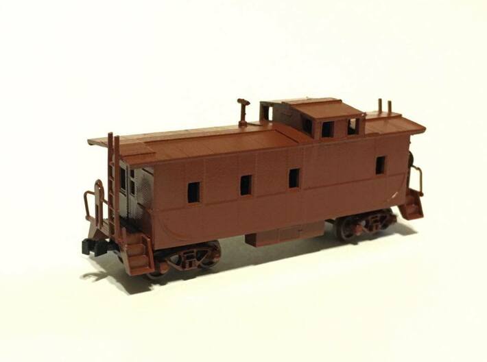 Southern Pacific C-40-3 Caboose modernized N Scale 3d printed Photo is of as built version 