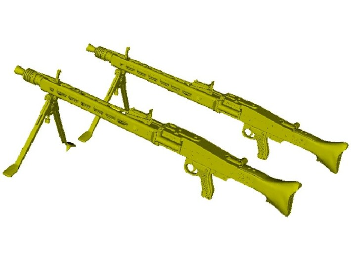 1/10 scale WWII Wehrmacht MG-42 machineguns x 2 3d printed