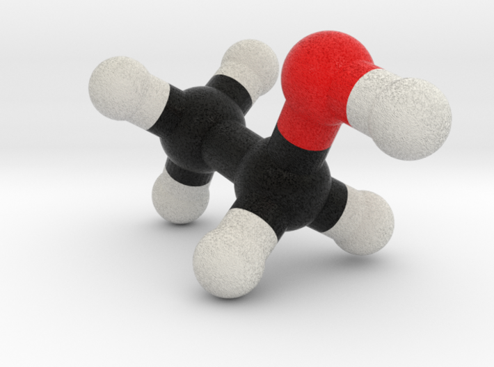 Alcohol / Ethanol Molecule Model. 4 Sizes. 3d printed