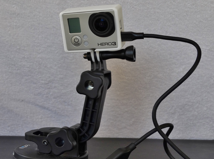 GoPro Hero 3 Frame Mount Strong Secure fit  Go Pro 3d printed USB port can be accessed
