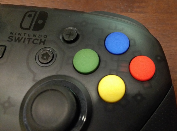 Switch Pro Controller SNES-Style B Button 3d printed 