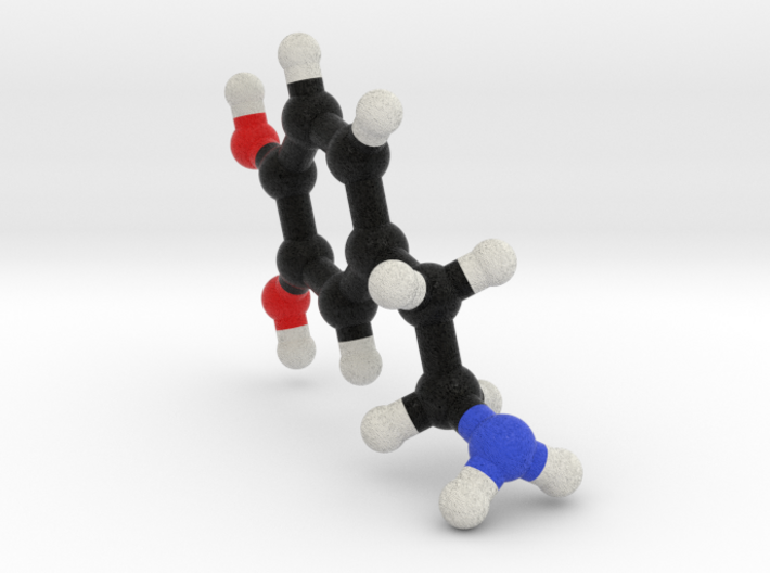 Dopamine Molecule. 3d printed