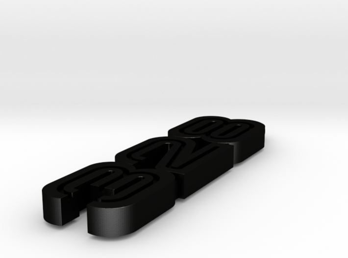KEYCHAIN LOGO 328 IN BLACK 3d printed 