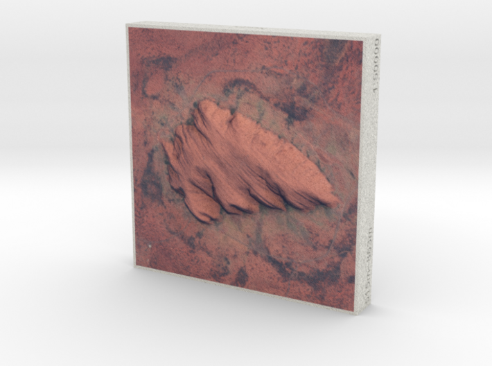 Uluru/Ayers Rock, Australia, 1:50000 Explorer 3d printed 