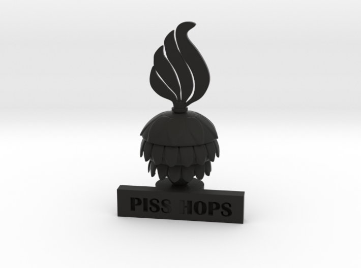 Piss Hops Brand Logo 3d printed