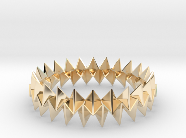Small Bracelet WB - Origami Inspired Design 3d printed