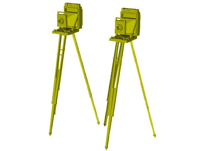 1/24 scale vintage cameras with tripods x 2 3d printed