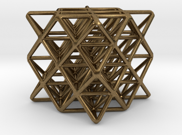 64 sided tetrahedron grid 3d printed