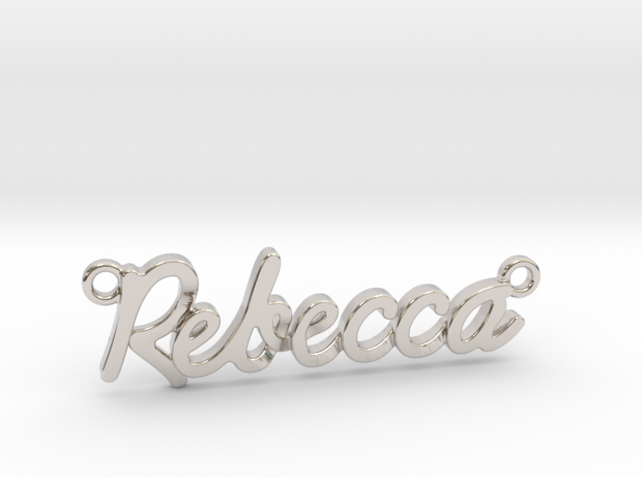 Name Pendant - &quot;Rebecca&quot; 3d printed