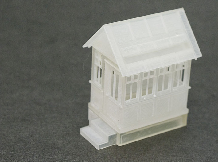 CPR John Street Gatehouse - Restored - HO(1/87) Sc 3d printed FUD print test assembled front view.