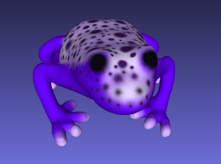White Poison Dart Frog 3d printed 