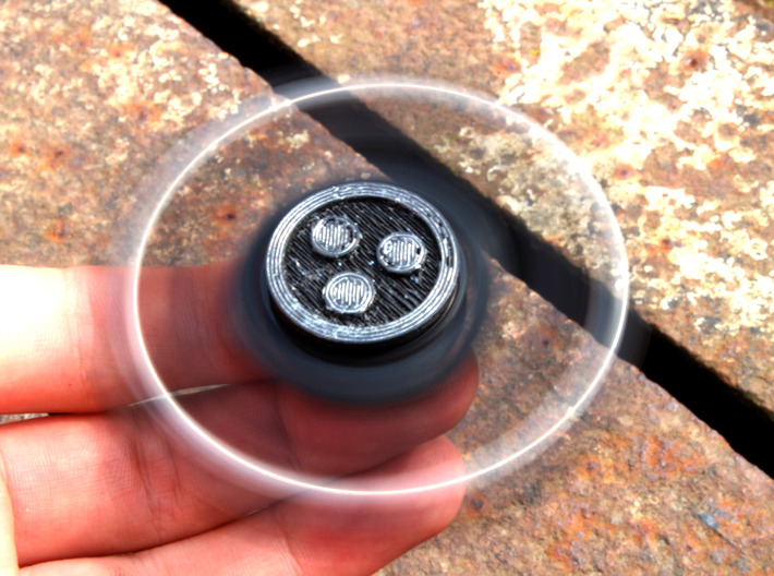 Atom Fidget Spinner Cap 3d printed