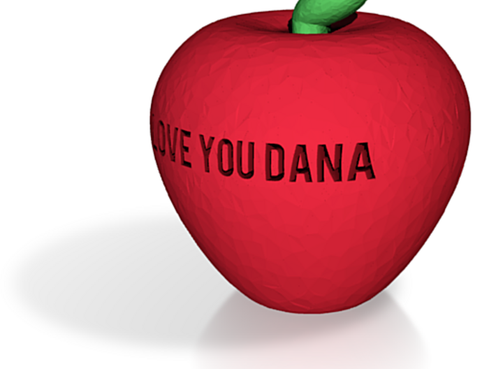 apple dana fixed hollowness and escape letters 3d printed