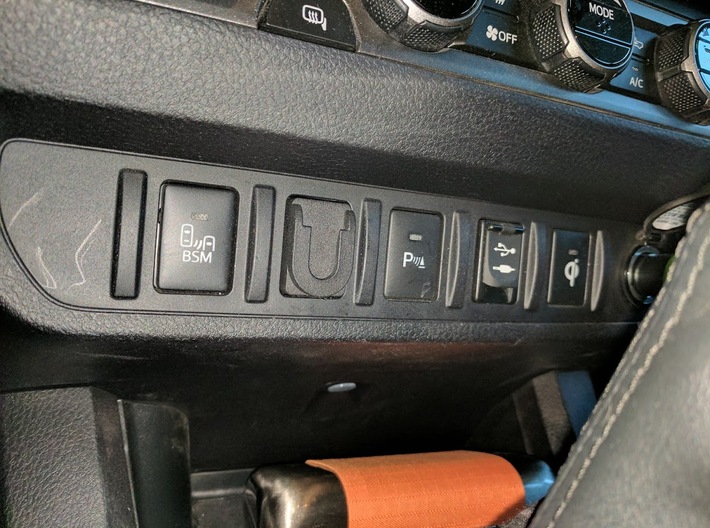 Toyota Switch Mic Mount 3d printed 