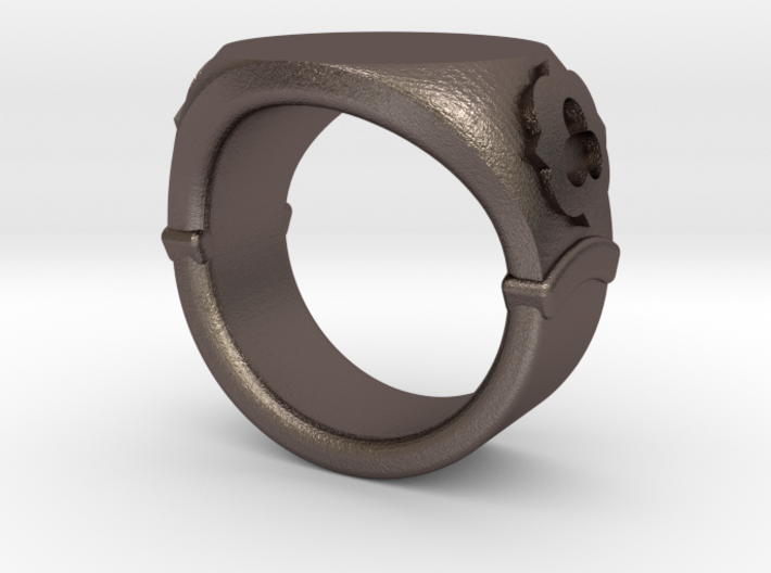 Seal Ring Trefoil - embossed 3d printed