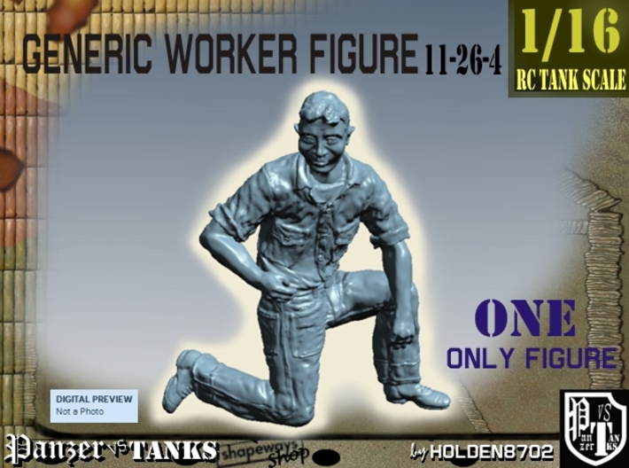 1-16 Generic Worker Figure 11-26-4 3d printed